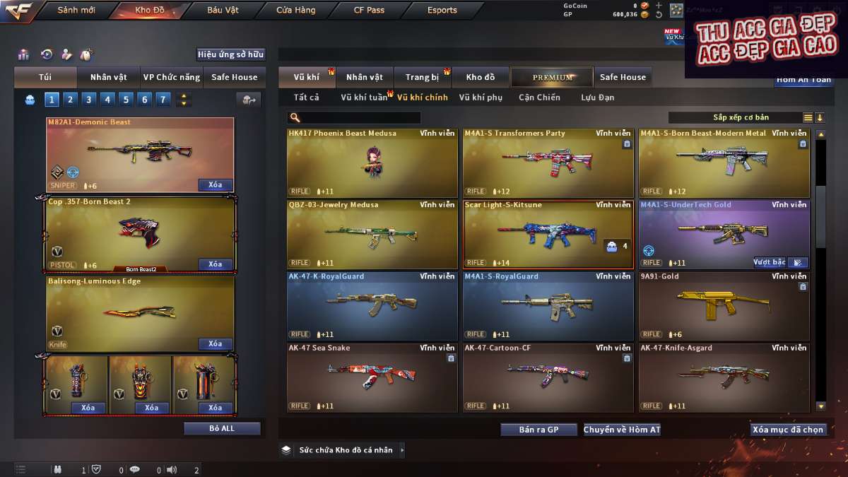 shop acc cf uy tin gia re